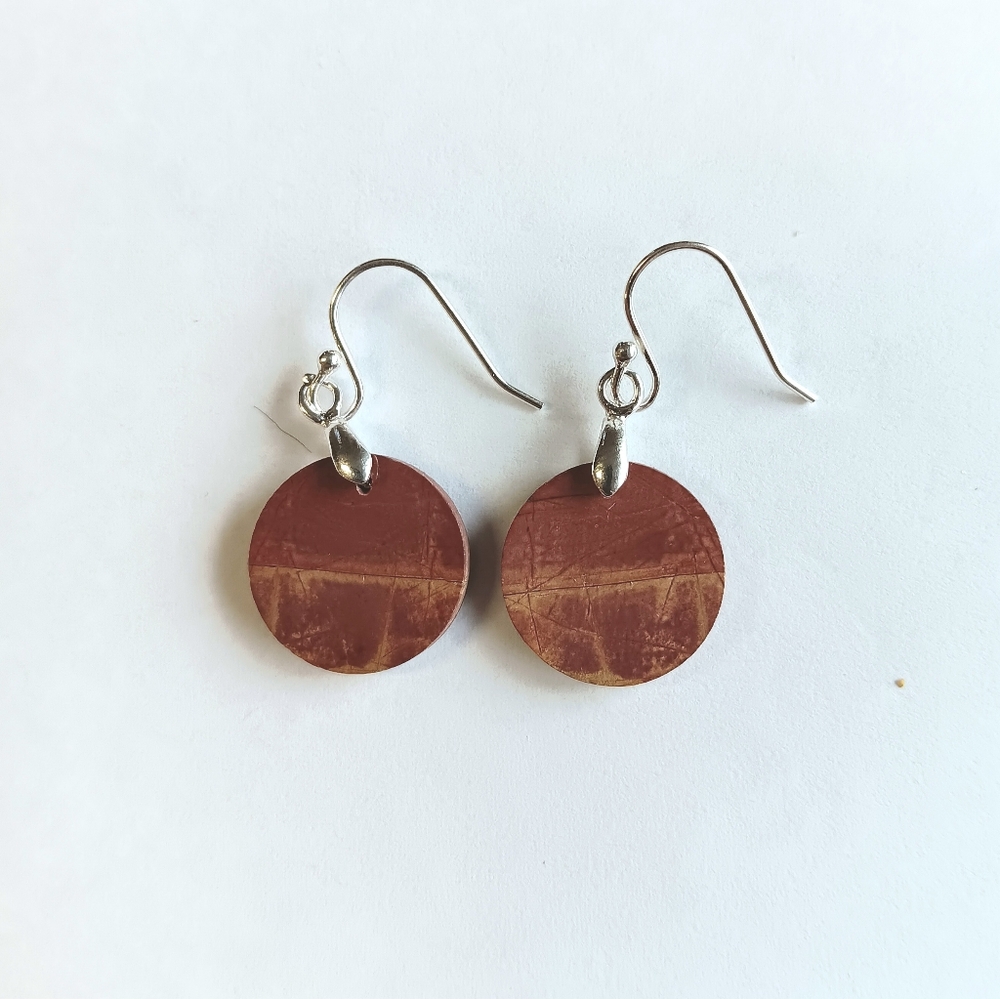 Picasso Jasper Gemstone Earrings with 925 Sterling Silver Findings